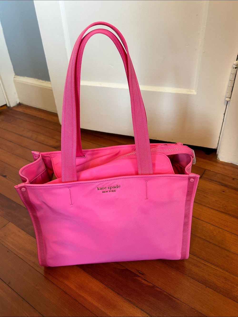 kate spade New York Hot Pink Nylon Tote Bag Y2K bag